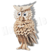 Eule 3D Holzpuzzle Vogel